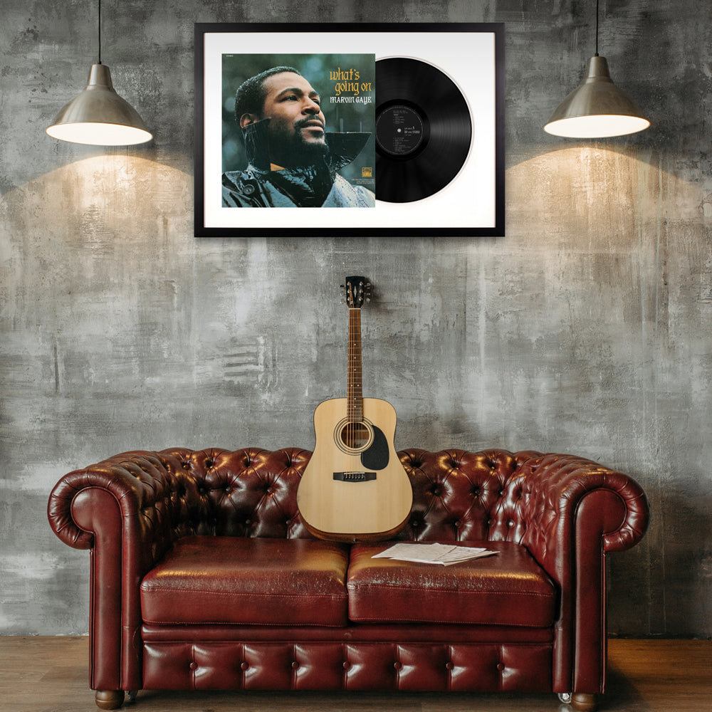 Framed Vinyl Album Art - All Wood, UV-Filtered - 75x47.5 cm