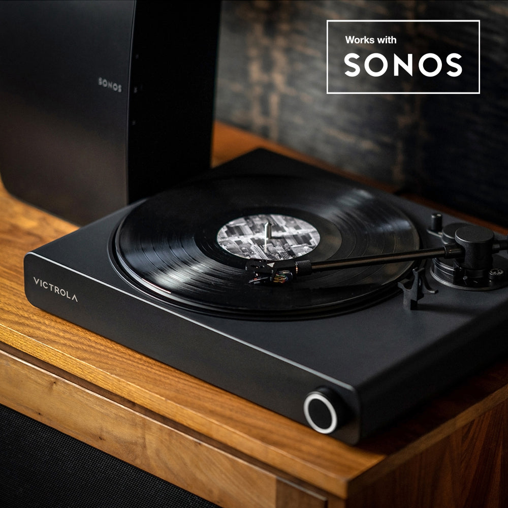 Audiophile Turntable with Wi-Fi + Stand, Sonos Compatible