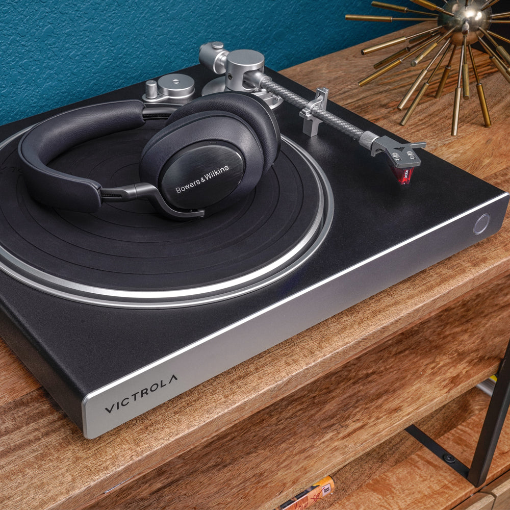 High-Res Turntable w/ Carbon Tonearm, Stand - Victrola