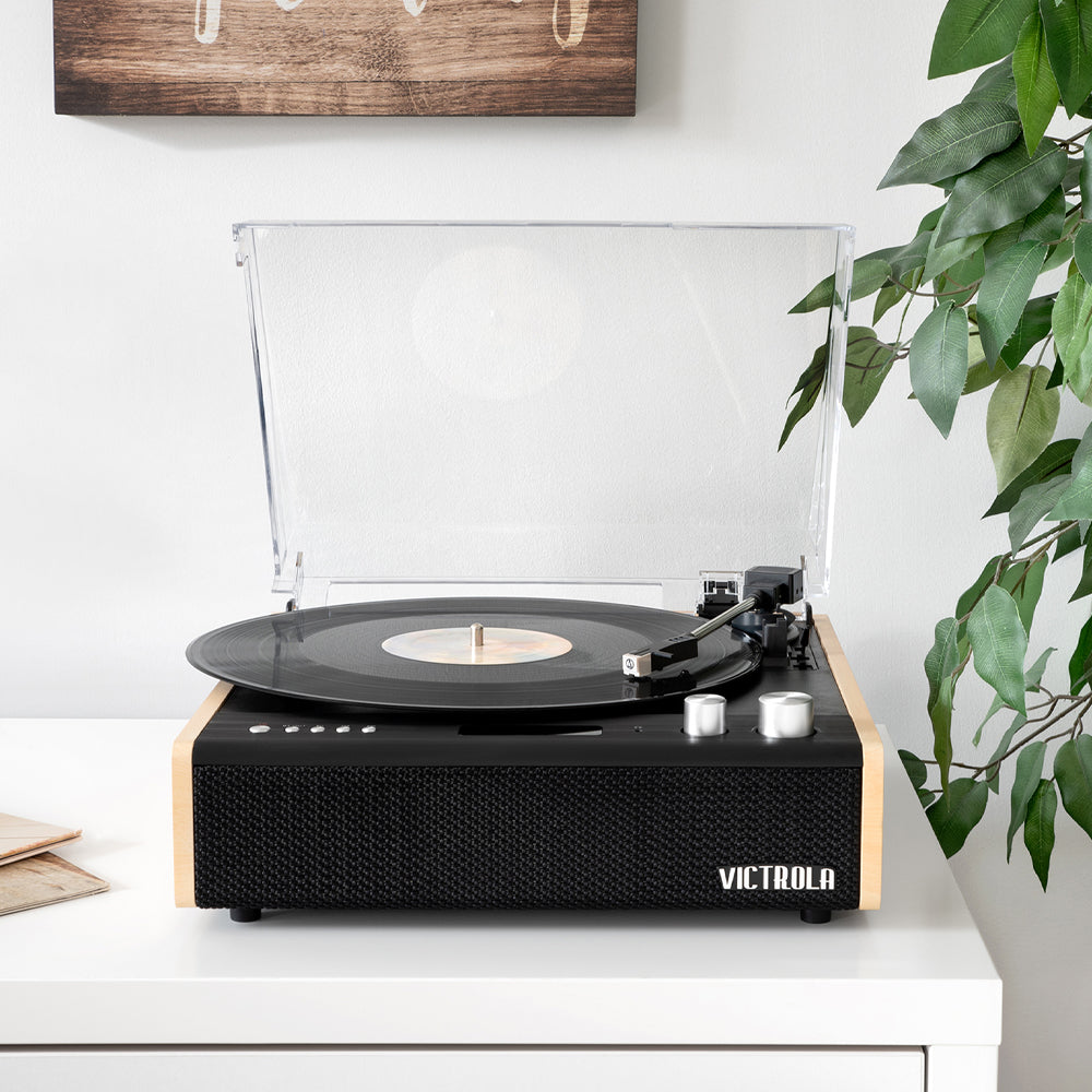 Dual Bluetooth 3-Speed Turntable & Stand Bundle - Victrola