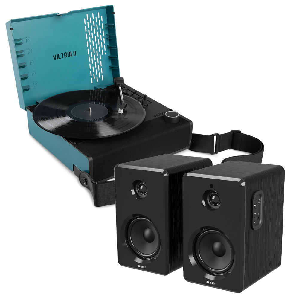 Portable Bluetooth Turntable & Speakers Set | Victrola, Majority