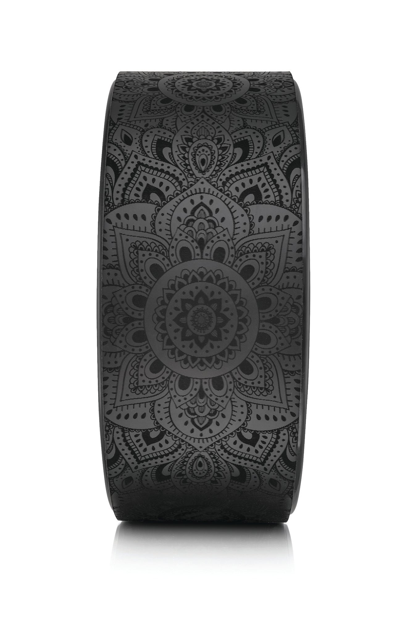 Eco-Friendly Yoga Wheel Cork Mandala Black - Yoga Design Lab