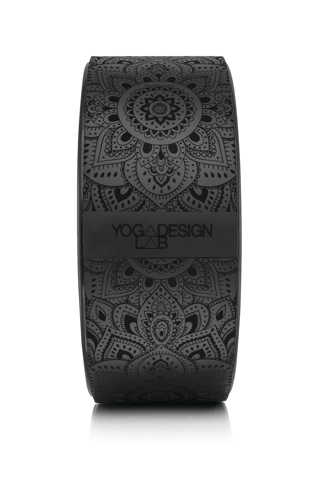 Eco-Friendly Yoga Wheel Cork Mandala Black - Yoga Design Lab