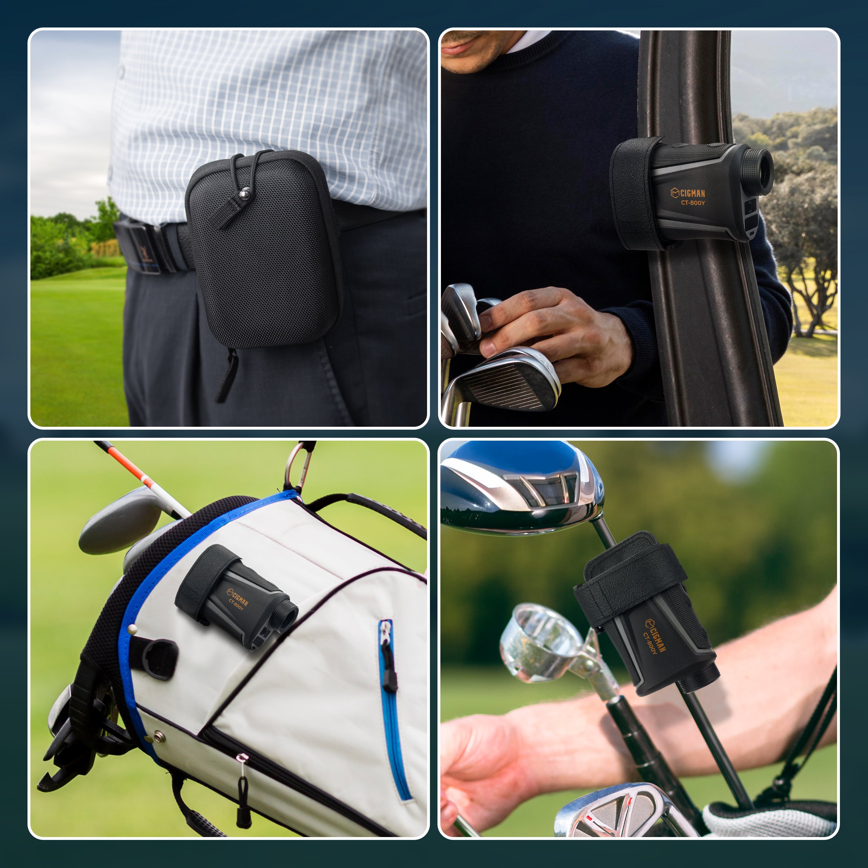 CIGMAN Golf Range Finder 800 Yards Laser Golf Rangefinder with Slope CT-800Y