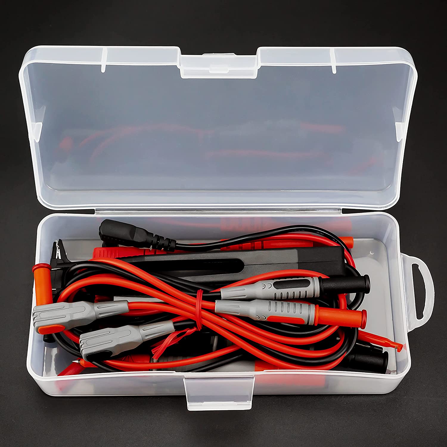 KAIWEETS Soft Silicone Electrician Test Leads Kit CAT III 1000V & CAT IV 600V with Alligator Clips and Needle Probe for Fluke/AstroAI/INNOVA Multimeter Electronic Clamp Meter 8PCS