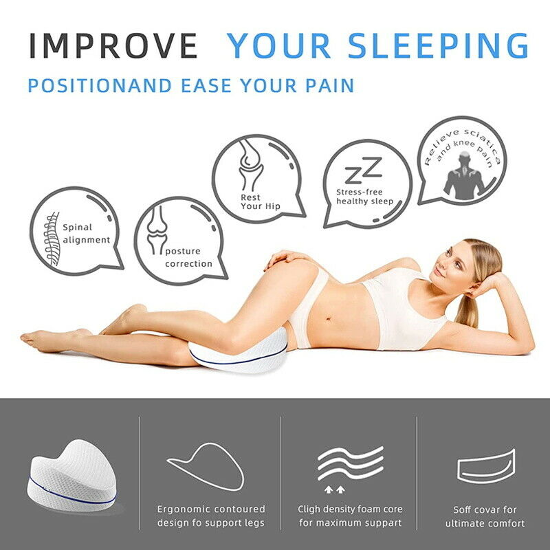 Orthopedic Memory Foam Leg-Knee Support Wedge Pillow