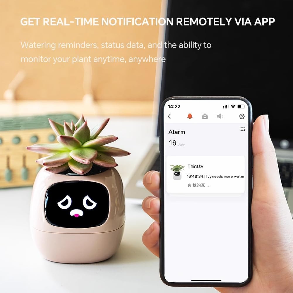 Intelligent Flower Pot, Electronic Bud, Maintenance Plant Assistant, F