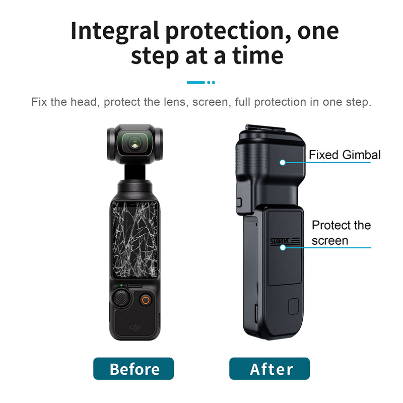 STARTRC Gimbal Protective Cover for DJI Osmo Pocket 3 Creator Combo, Anti-Fall Storage Handheld Camera Screen Protector for DJI Pocket 3 Accessories