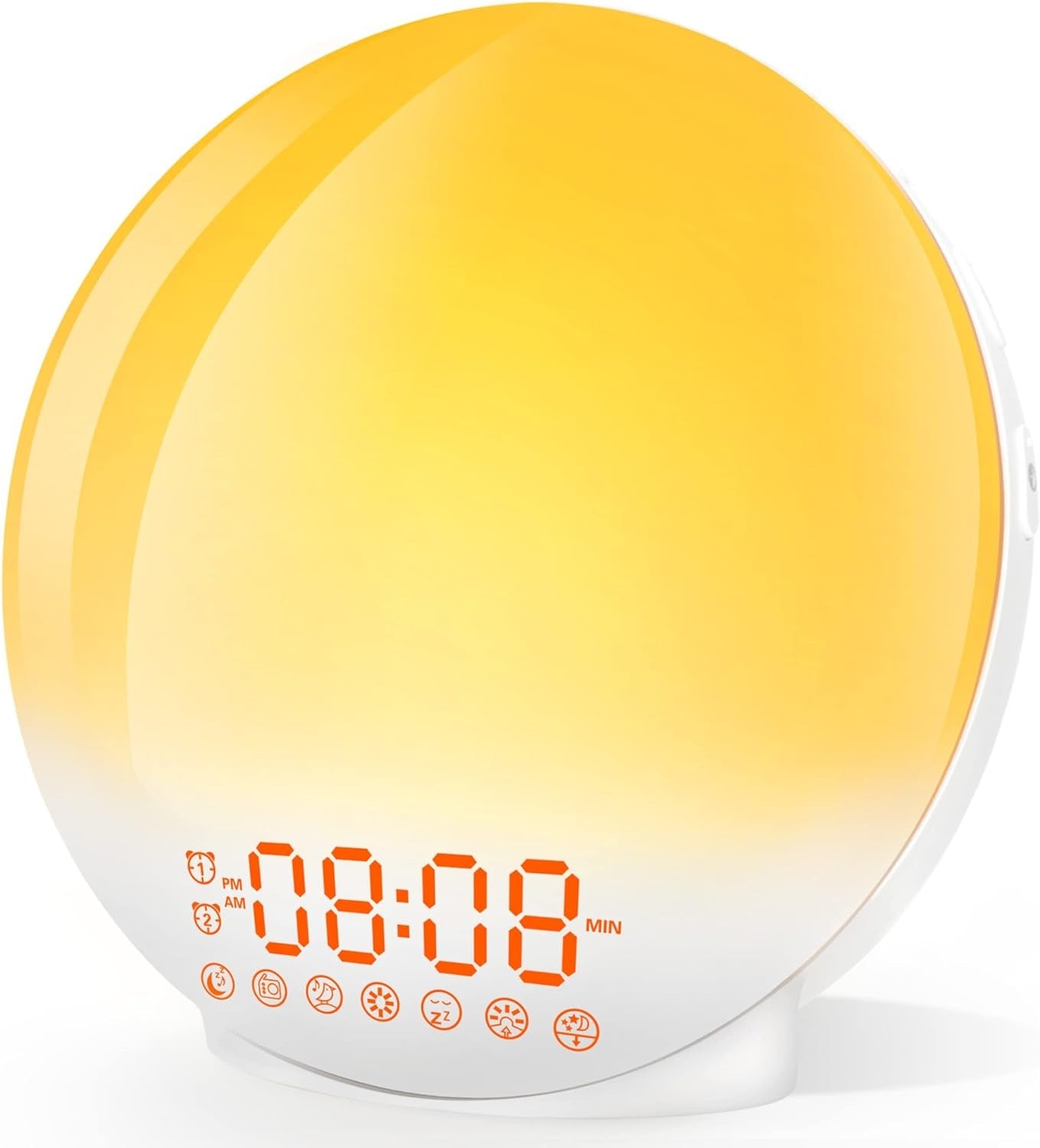 Sunrise Alarm Clock Wake Up Light, Dual Alarms, 20 Brightness Levels