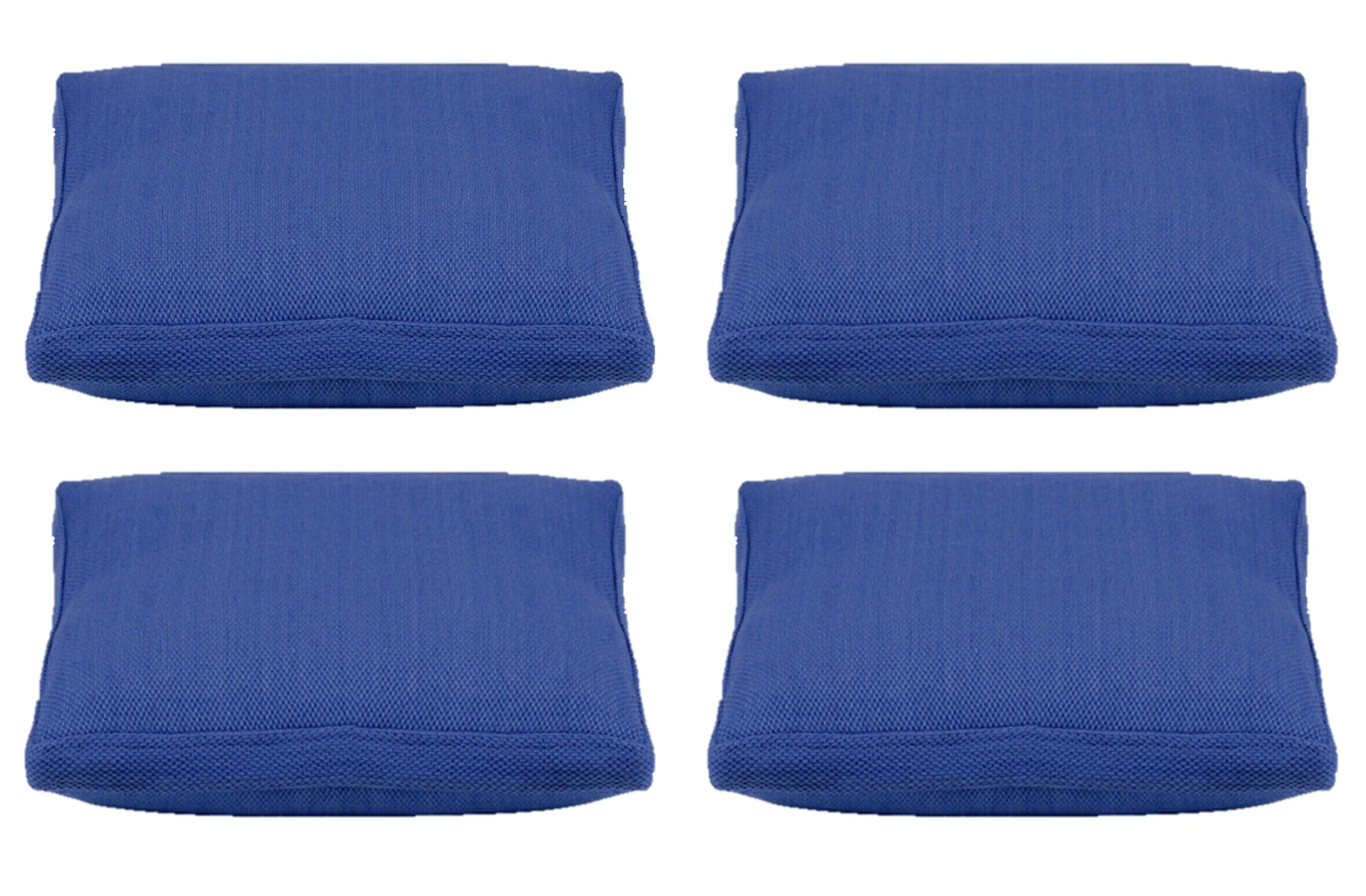 Pack of 4 Classic Sky Blue Large 56x56cm Box Sided Cushion Cover Chair pad covers