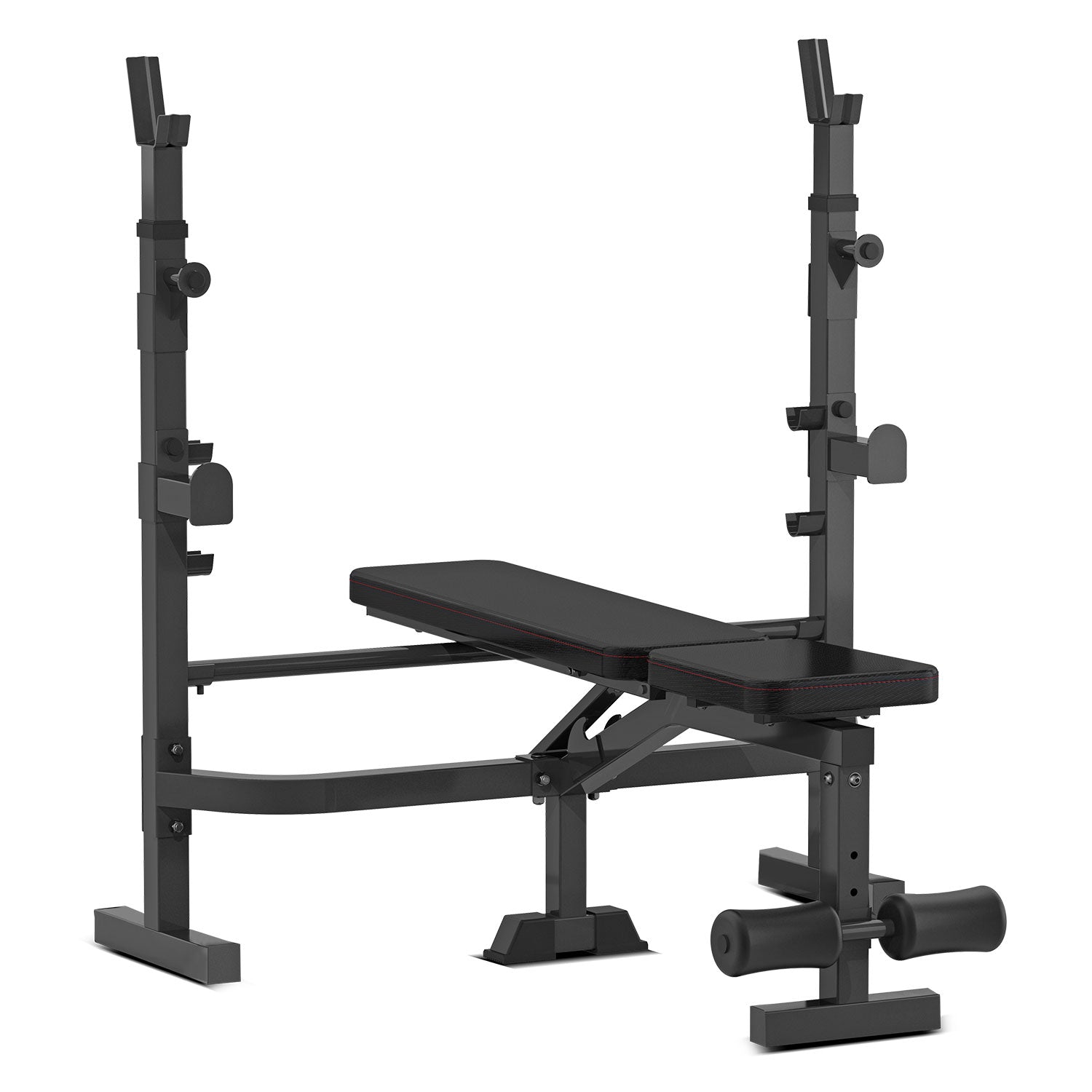 Adjustable Bench Press and Squat Rack with 90kg Weight Set - Cortex