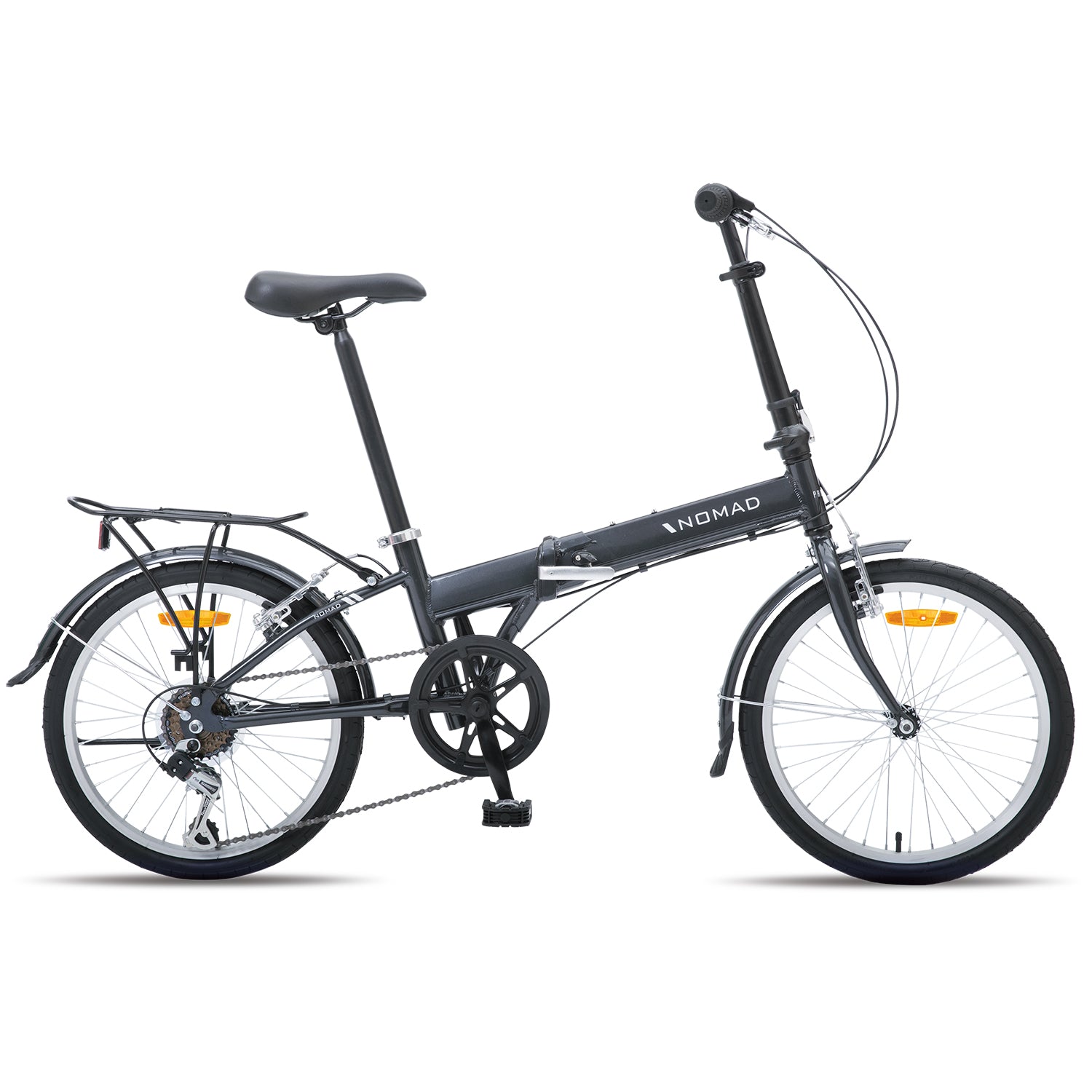 20" 6-Speed Folding Alloy Bike, Adjustable Handlebar - Progear