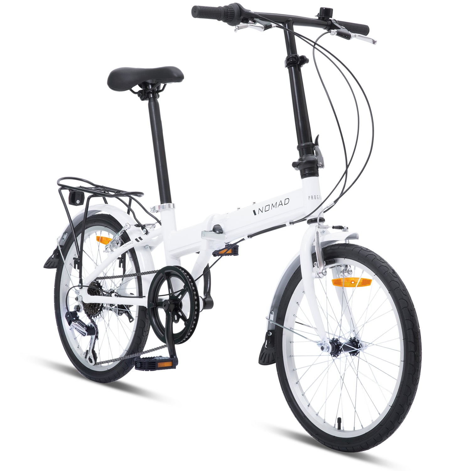 Alloy Folding Bike, 6-Speed Shimano, 20" Tyres - Progear