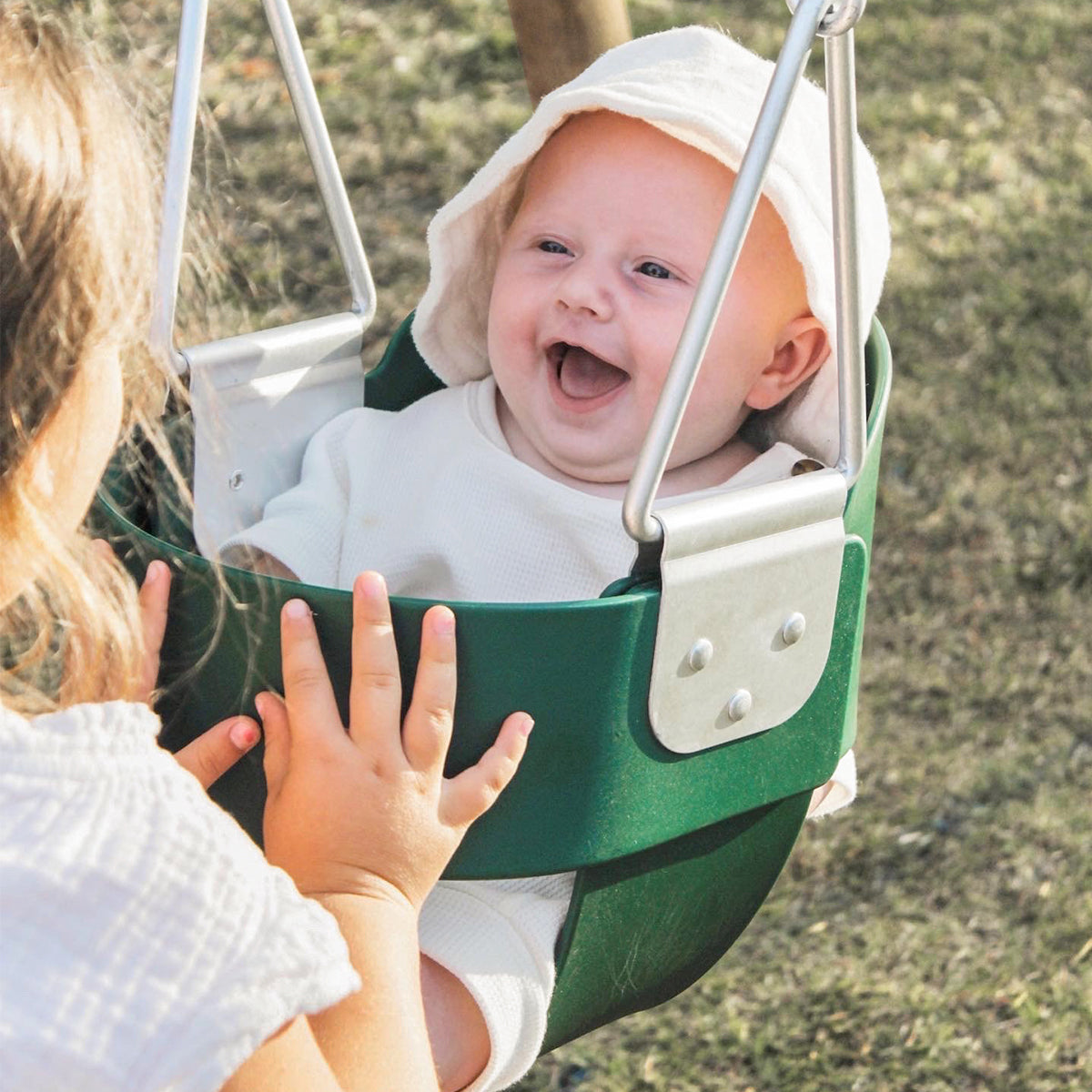 Lifespan Kids Green Bucket Swing Seat Weather Resistant