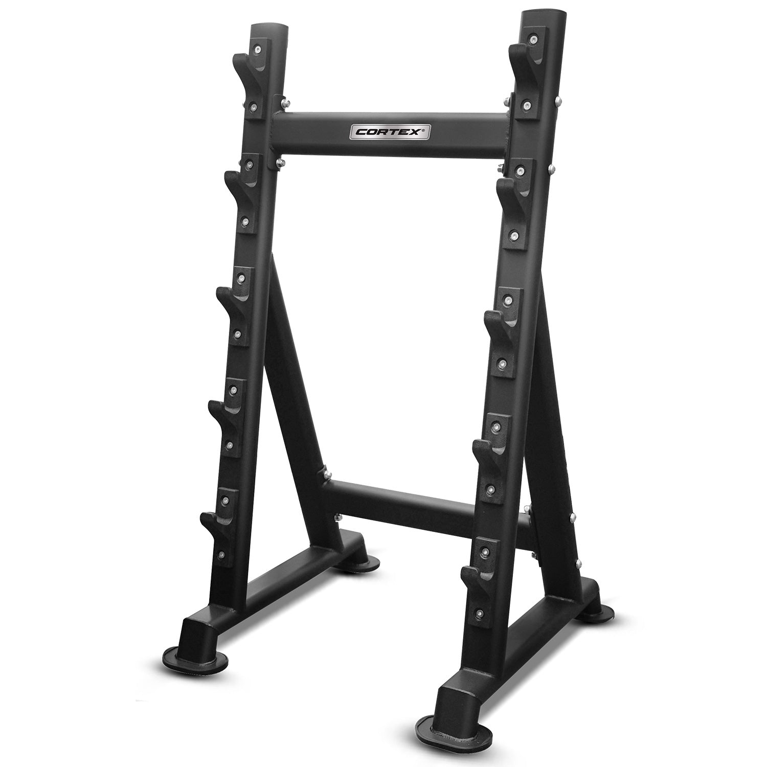 100kg Fixed Barbell Set with 5-Tier Stand, Commercial Grade