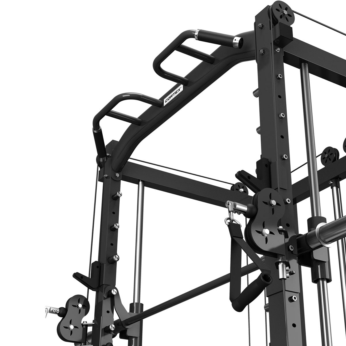 Multifunctional 6-in-1 Power Rack with Smith & Cable Machine