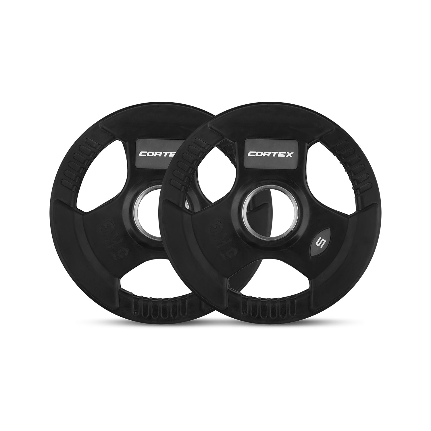 Heavy-Duty 90kg Tri-Grip Olympic Plate Set - CORTEX