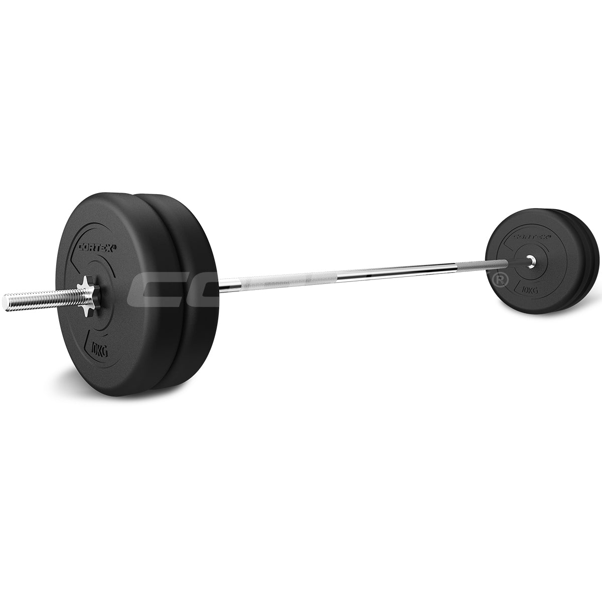 85kg PVC-Coated Barbell & Dumbbell Weight Set, Cortex