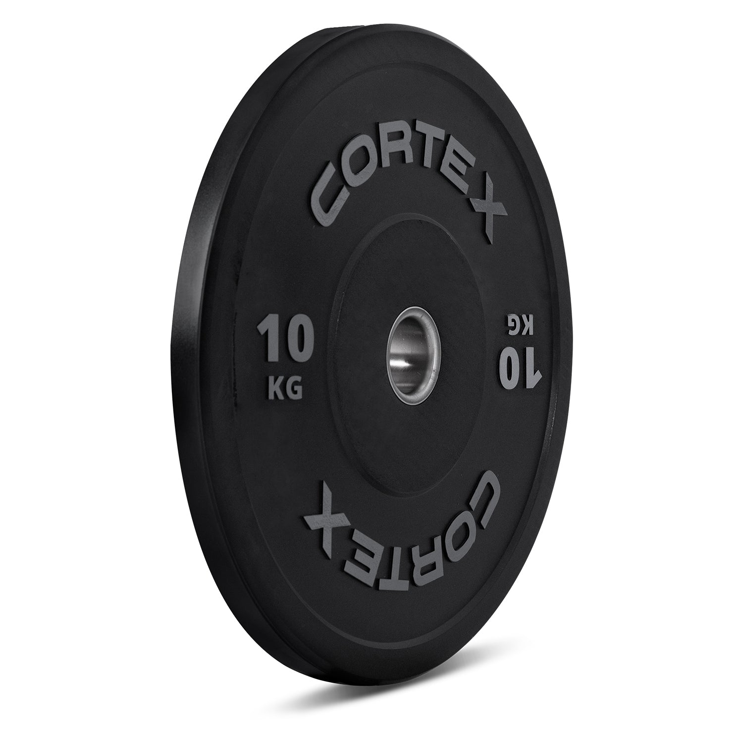 CORTEX 10kg Black Series V2 50mm Rubber Olympic Bumper Plate Pair