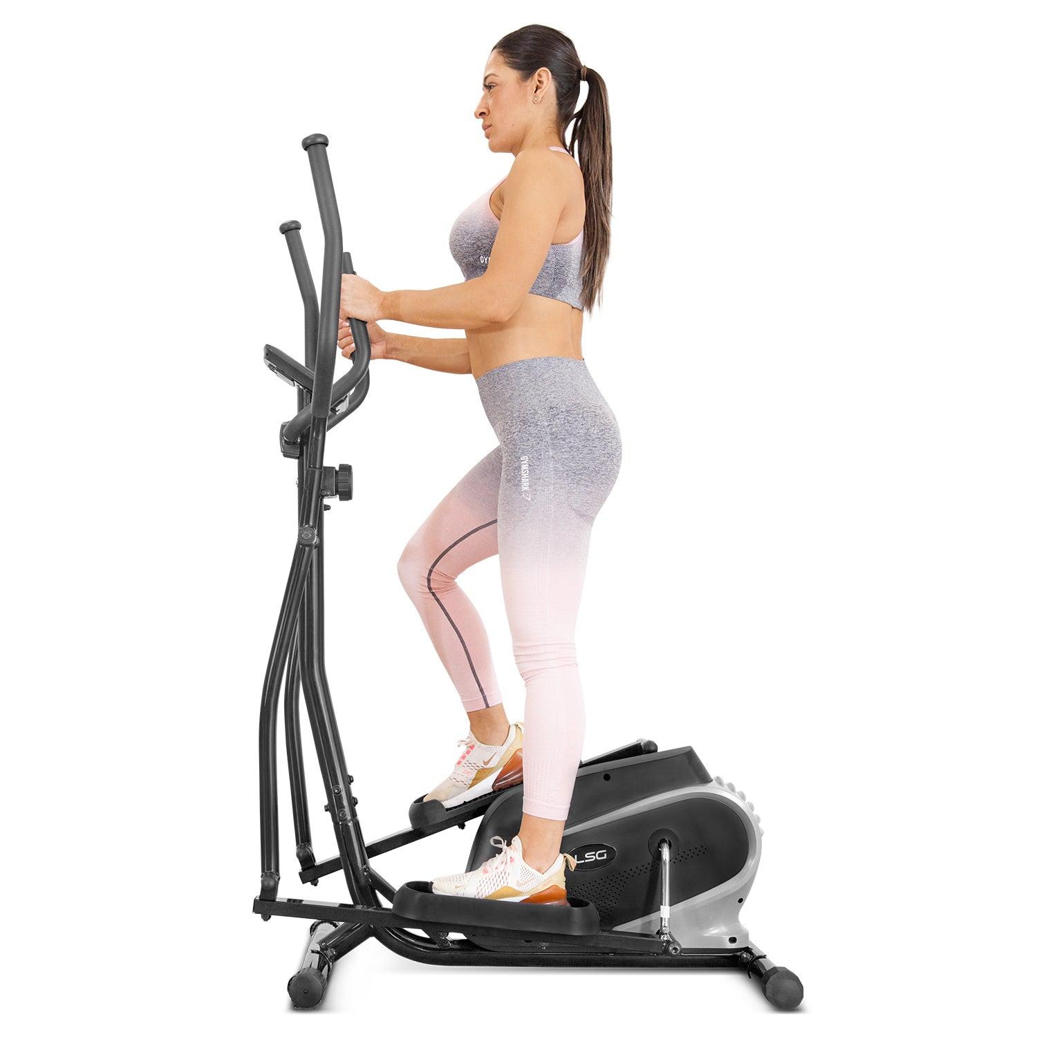 8-Level Magnetic Cross Trainer, LCD Display, Large Pedals