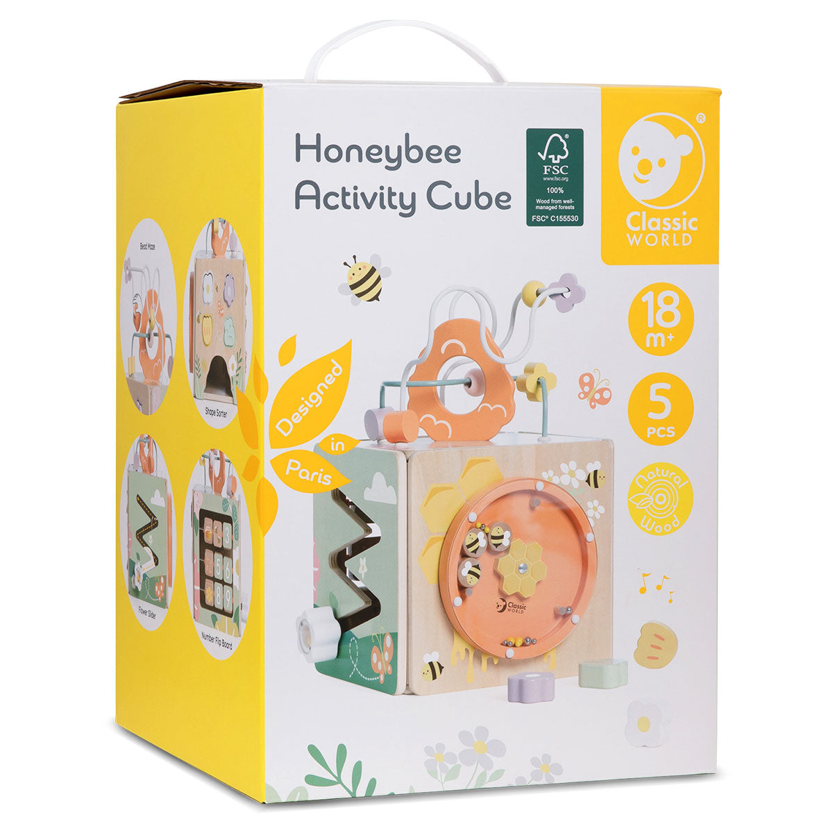 Honeybee Activity Cube Multi-Functional Baby Toy