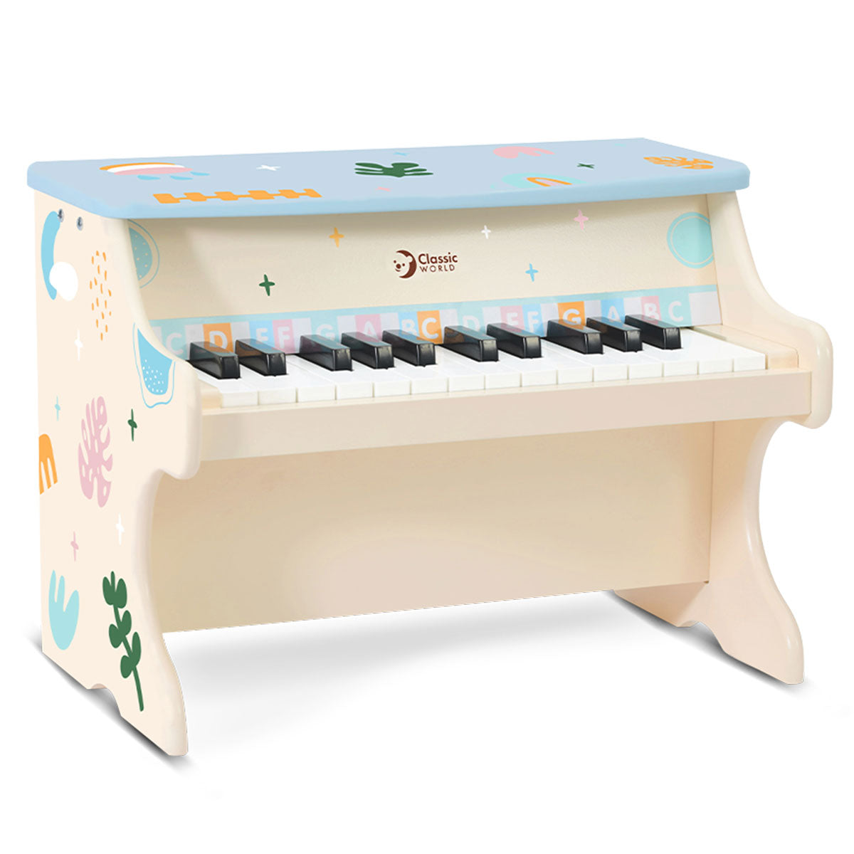Iris Toy Piano MDF Teawood Beechwood 18+ Months