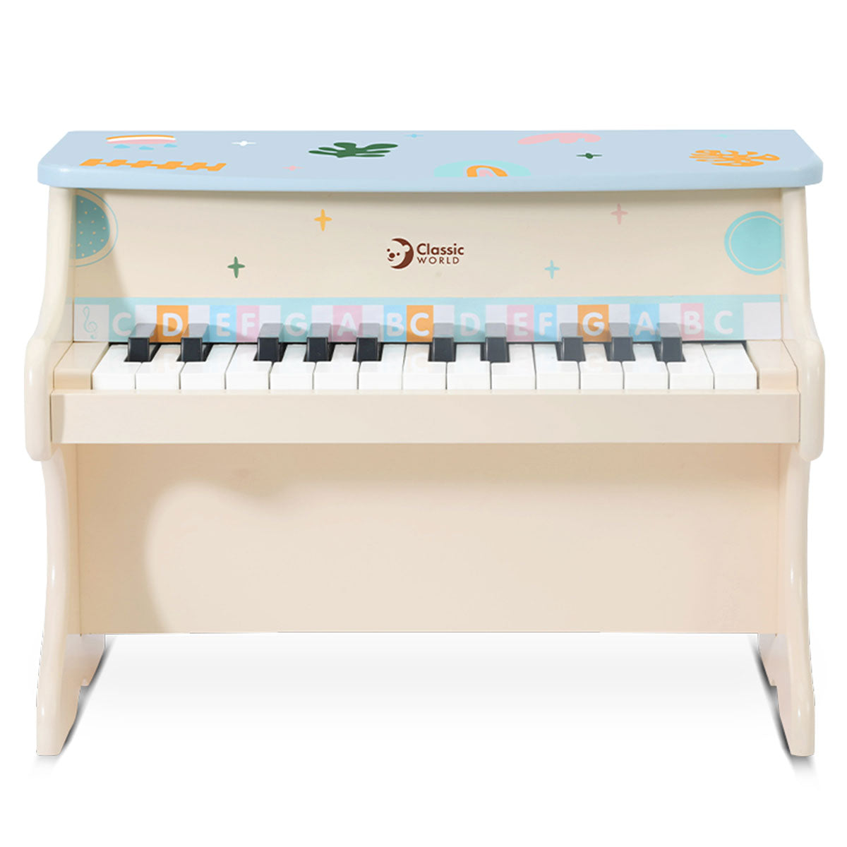 Iris Toy Piano MDF Teawood Beechwood 18+ Months