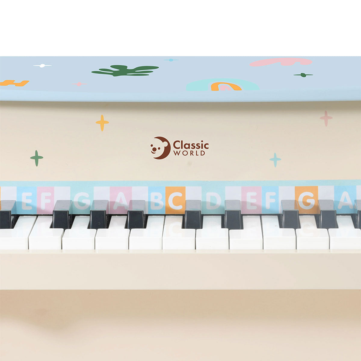 Iris Toy Piano MDF Teawood Beechwood 18+ Months