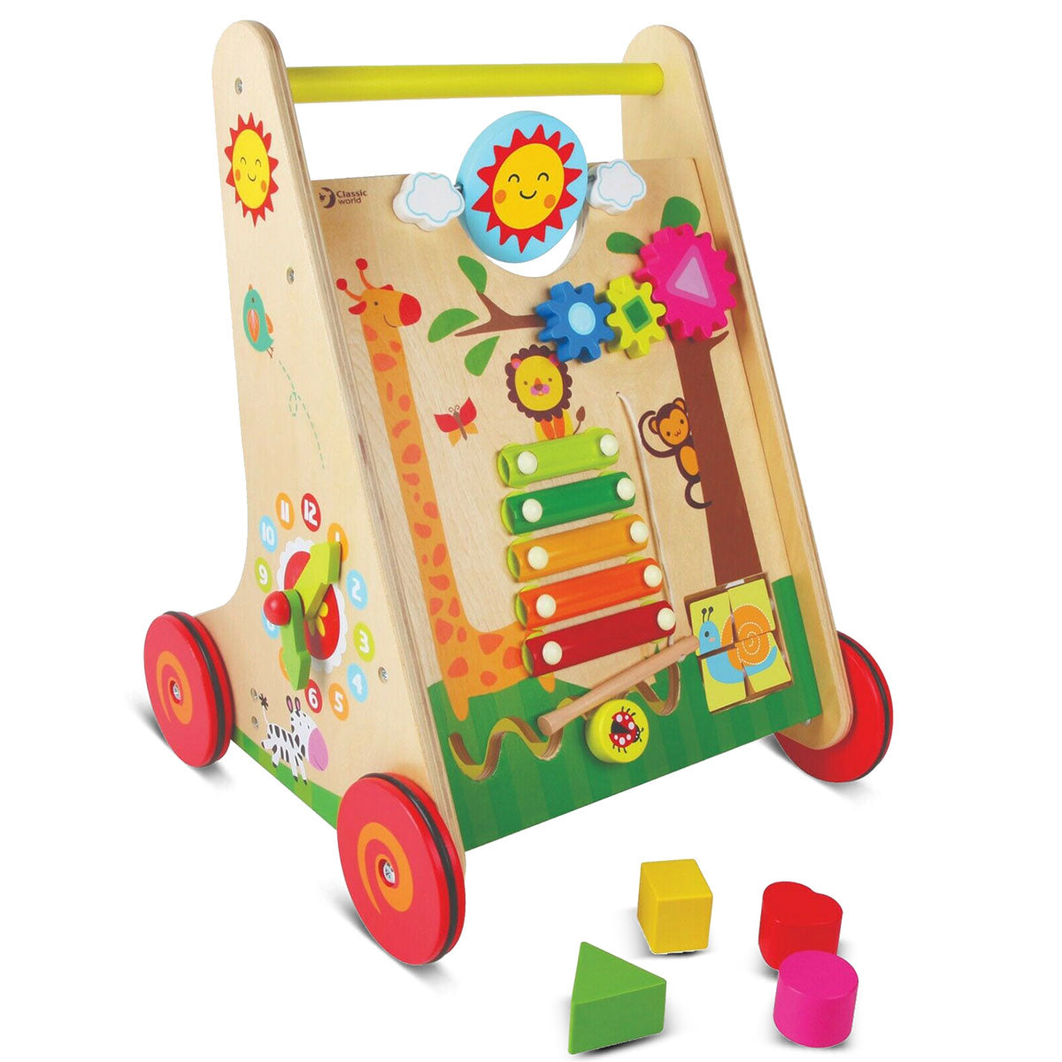 Classic World Wooden Learning Walker Toddler Activity Toy