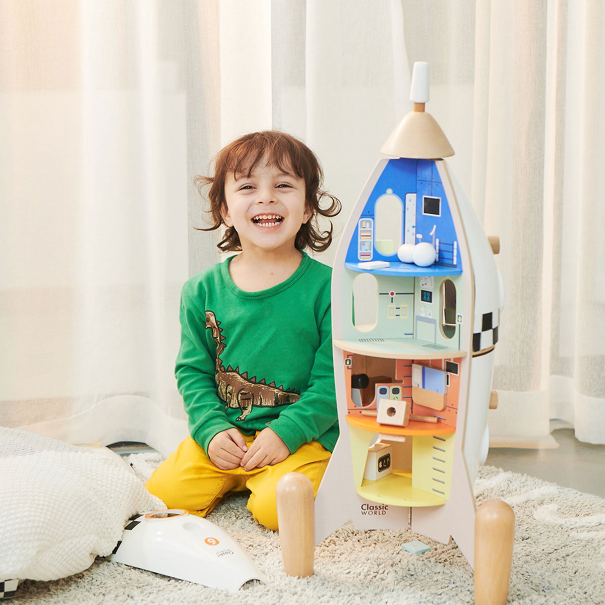 Classic World Kids Pretend Play Rocket Toy Set