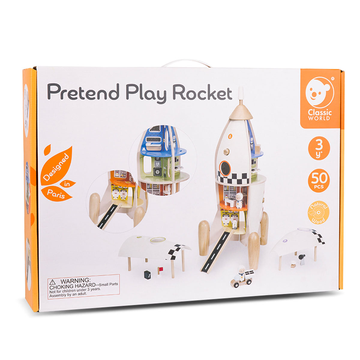 Classic World Kids Pretend Play Rocket Toy Set