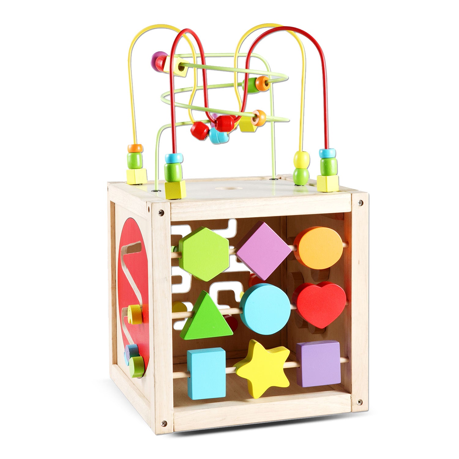 Classic World Wooden Multi-Activity Cube Toy