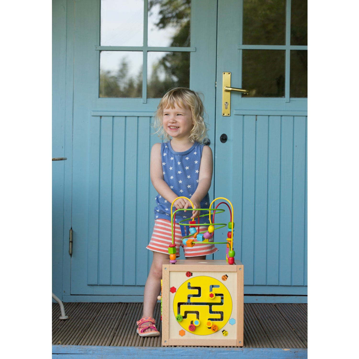 Classic World Wooden Multi-Activity Cube Toy