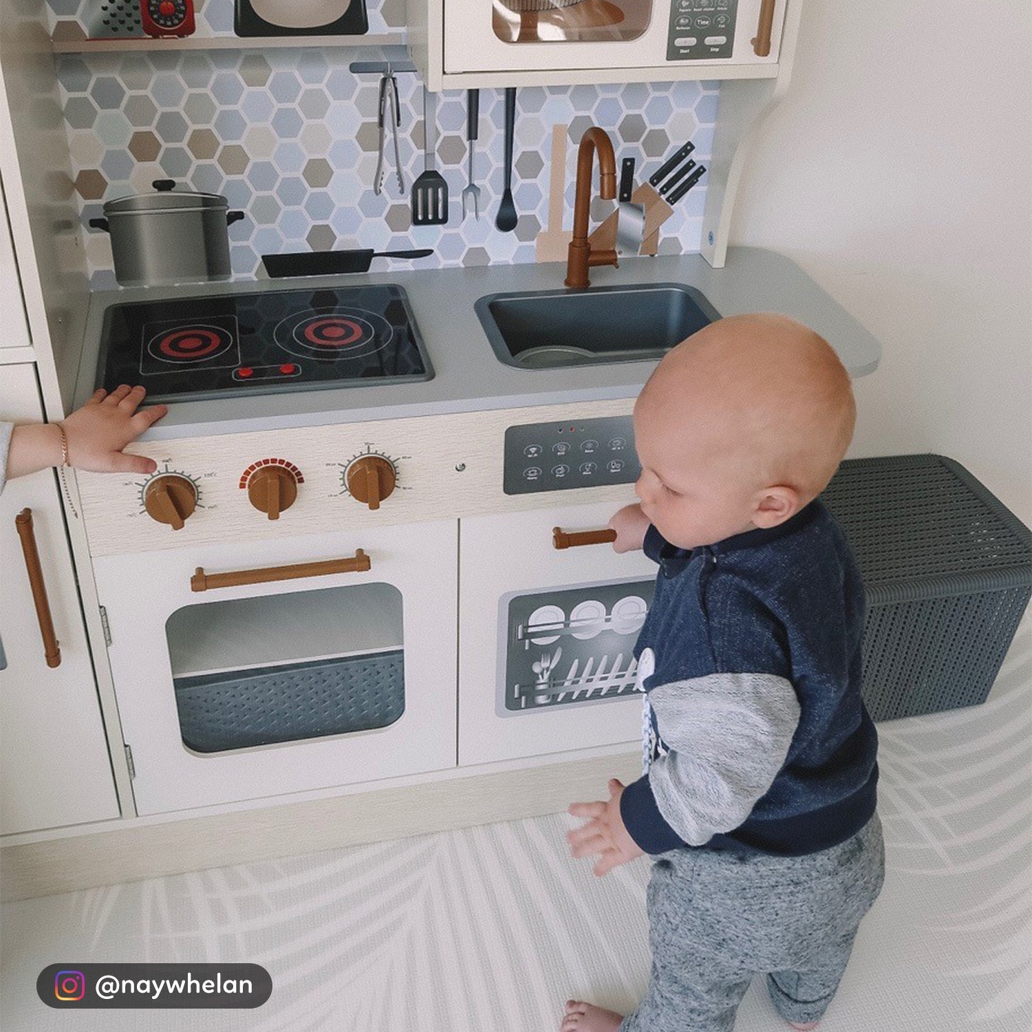 Classic World Kids Play Kitchen Set with Light and Sound Effects