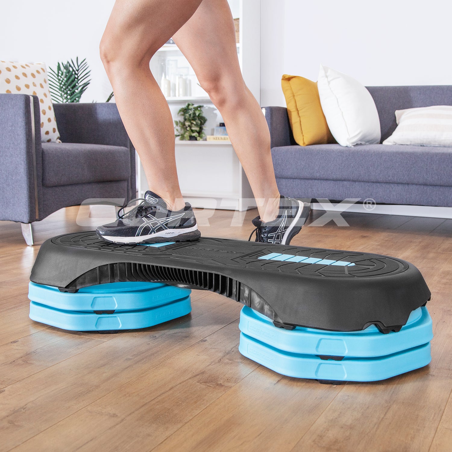 Height Adjustable Non-Slip Aerobic Step, 200kg Capacity - CORTEX