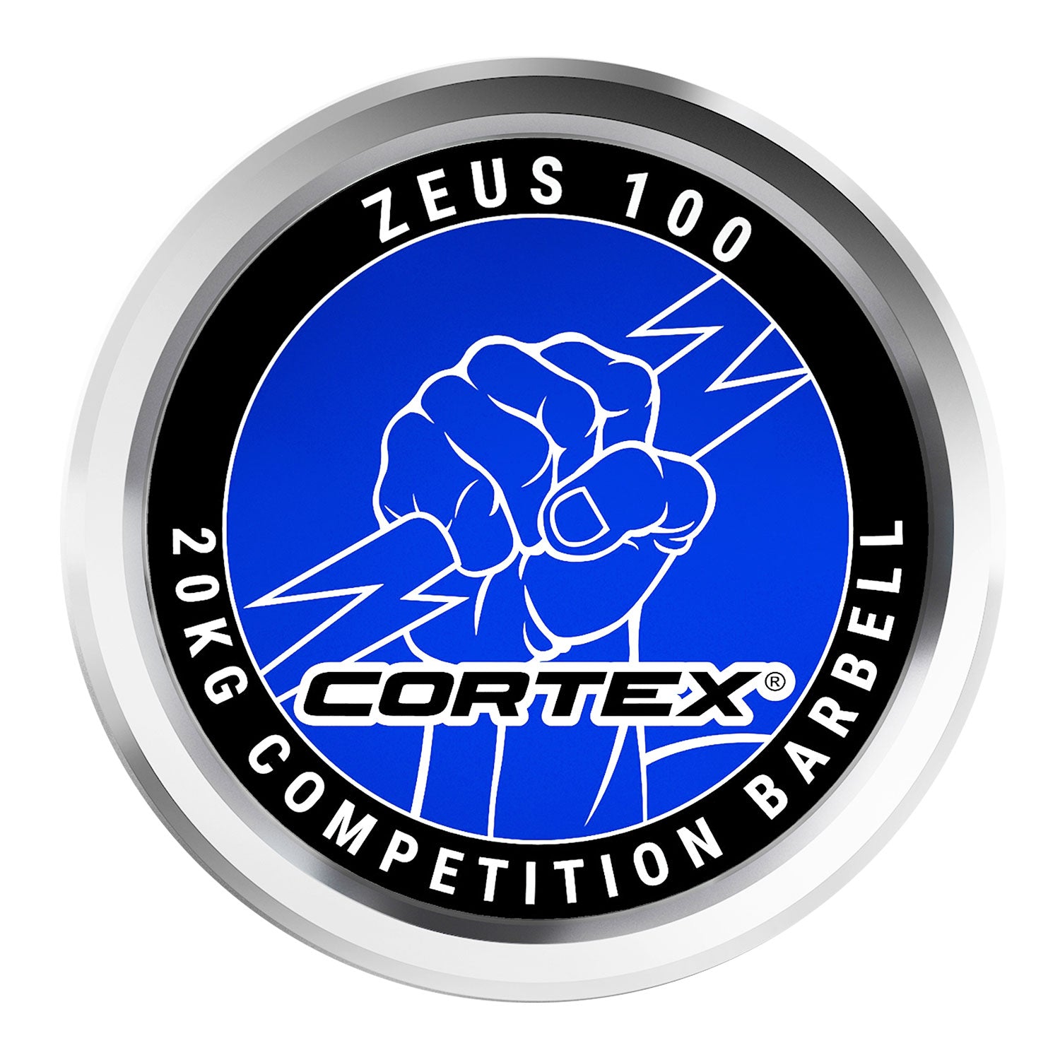 ZEUS100 7ft 20kg Olympic Competition Barbell Chrome Finish