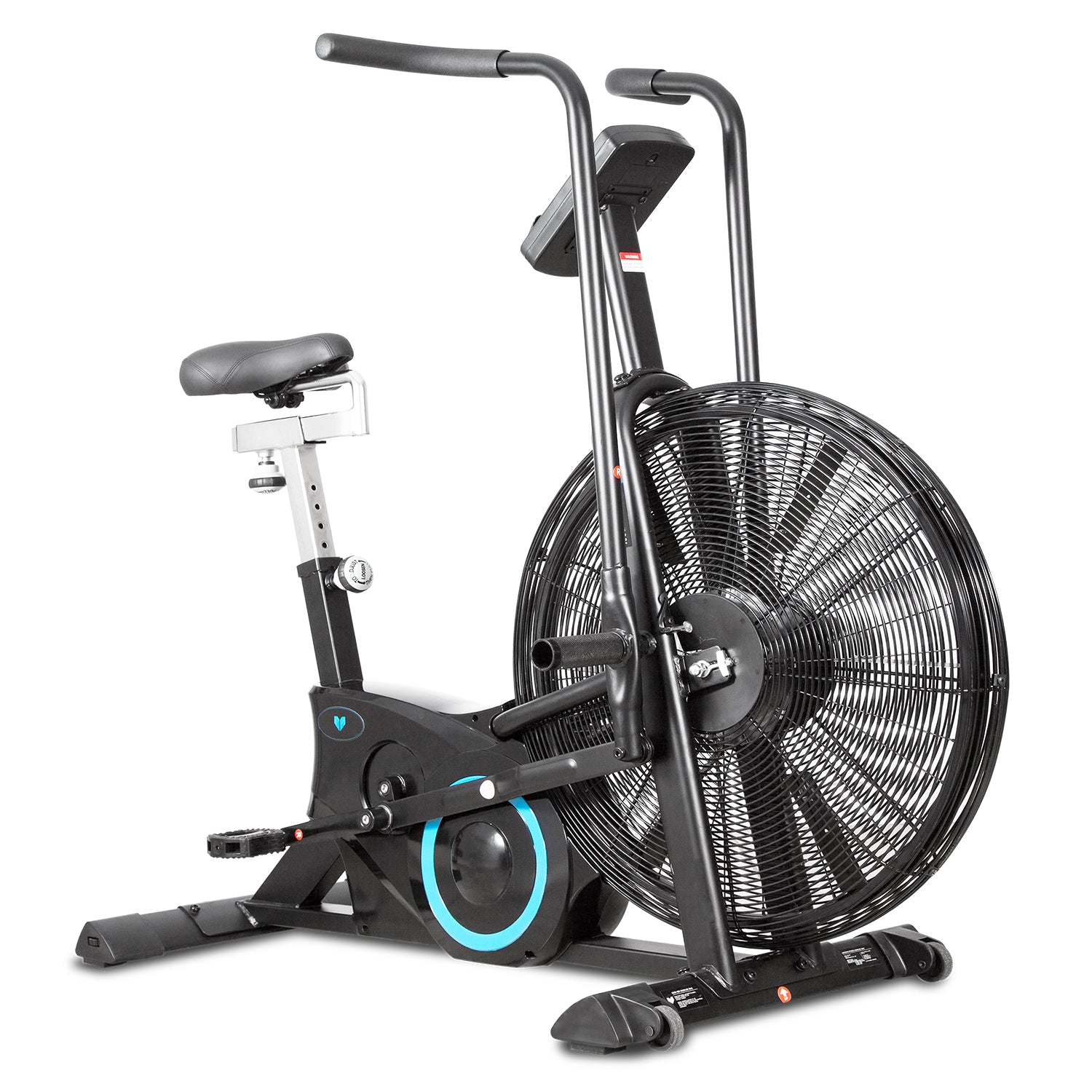 High-Intensity Air Resistance Exercise Bike, LCD Display - Lifespan Fitness