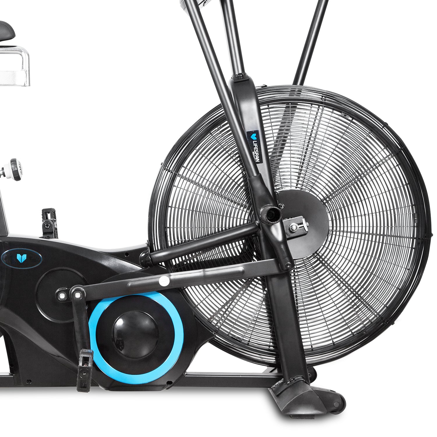 High-Intensity Air Resistance Exercise Bike, LCD Display - Lifespan Fitness