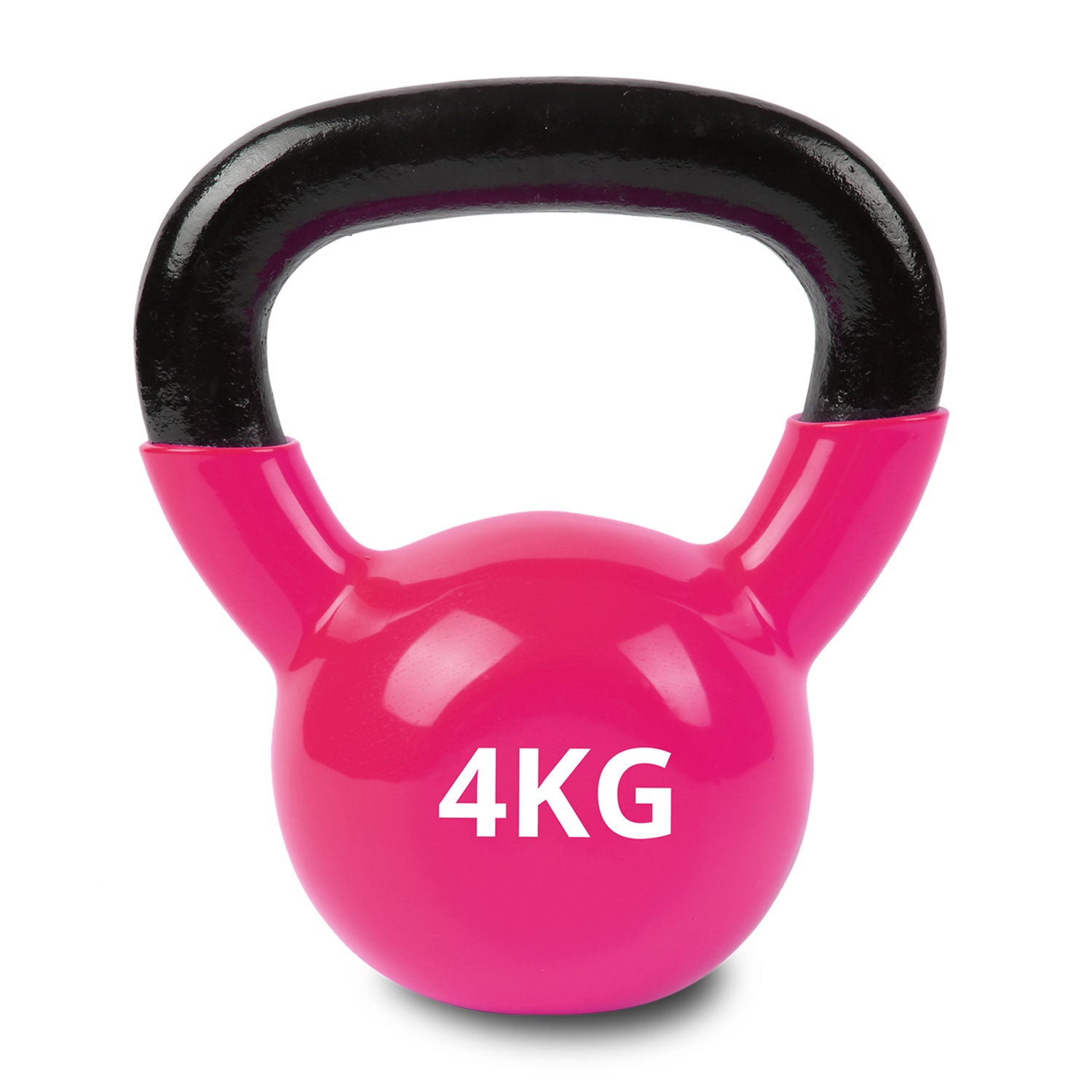 4kg Vinyl Dipped Kettlebell for Strength Training