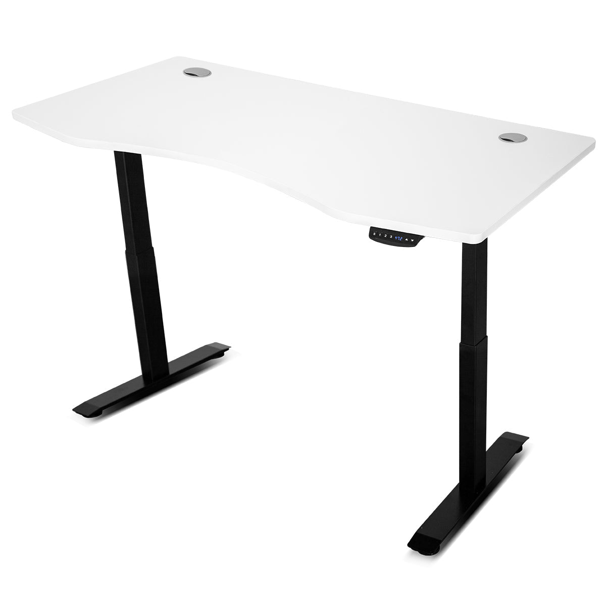 C2 Folding Treadmill with ErgoDesk Automatic Standing Desk 1500mm White/Black