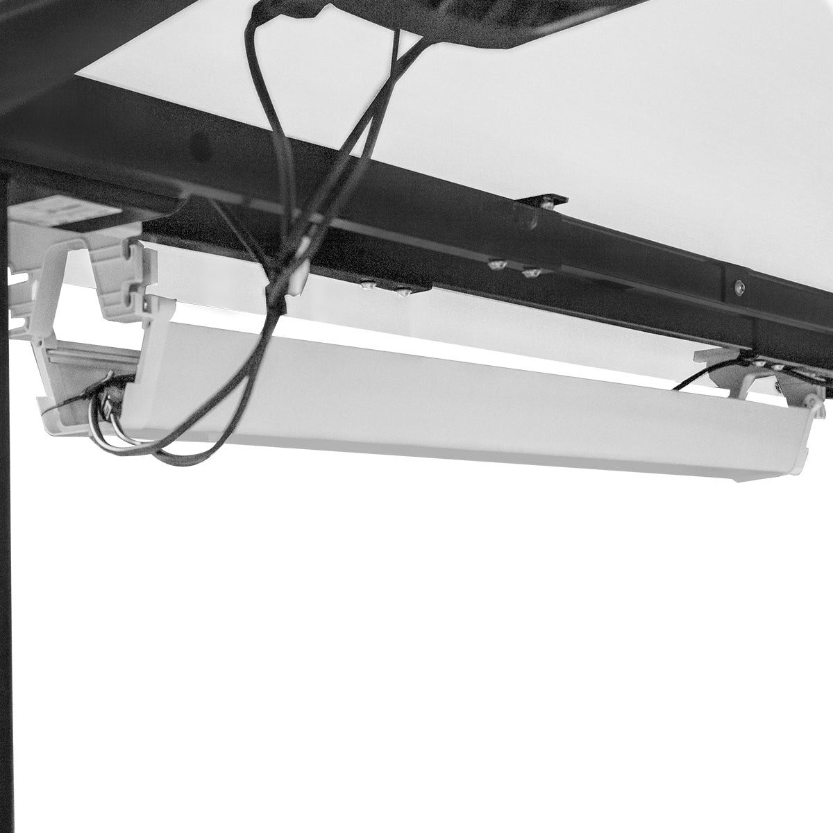 C2 Folding Treadmill with ErgoDesk 1800mm Automatic Standing Desk White/Black