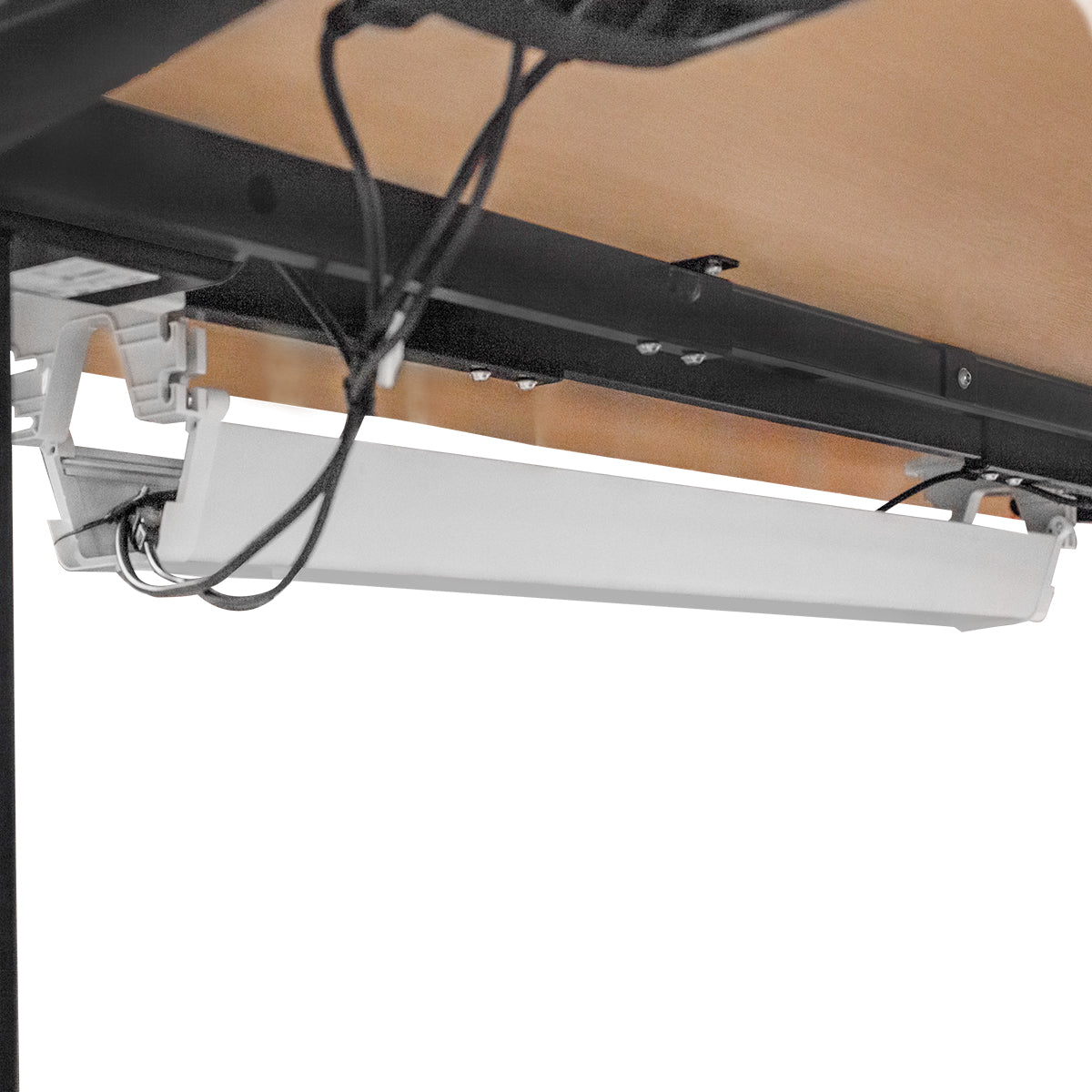 C2 Folding Treadmill & ErgoDesk Automatic Standing Desk 1500mm Oak/Black