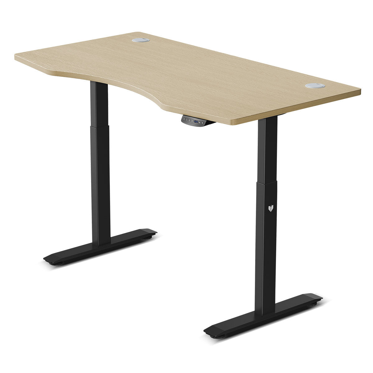 ErgoDesk 150cm Automatic Standing Desk Oak + Cable Management Tray