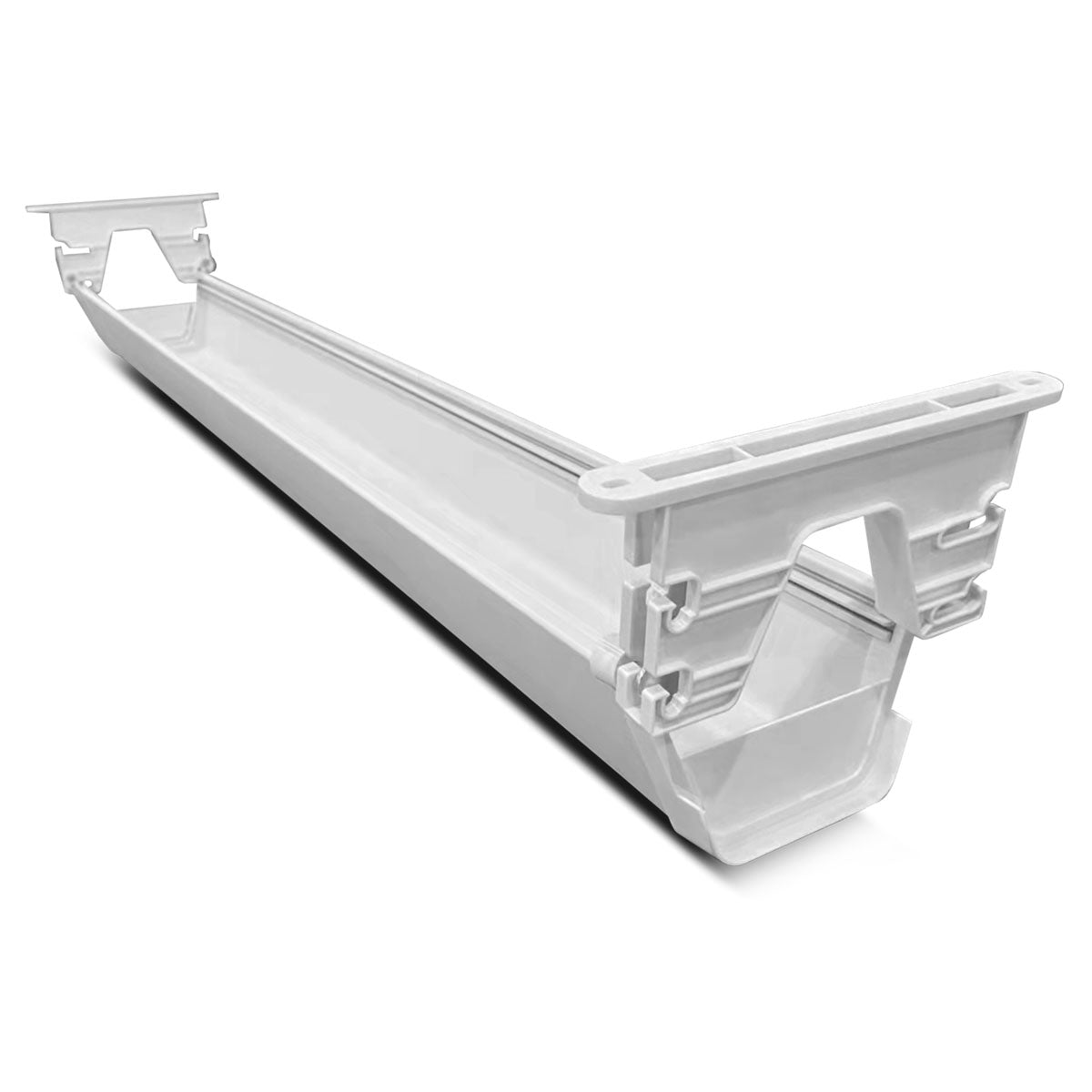 ErgoDesk 150cm Automatic Standing Desk White Cable Management