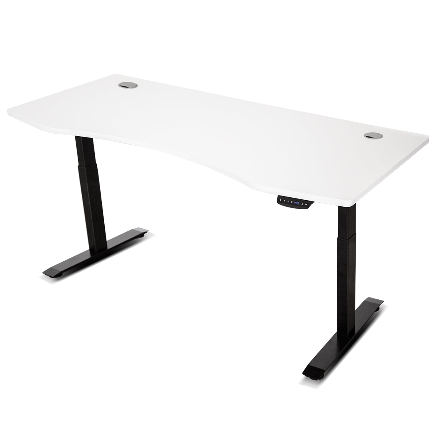 ErgoDesk AUTO 180cm Automatic Standing Desk White & Black