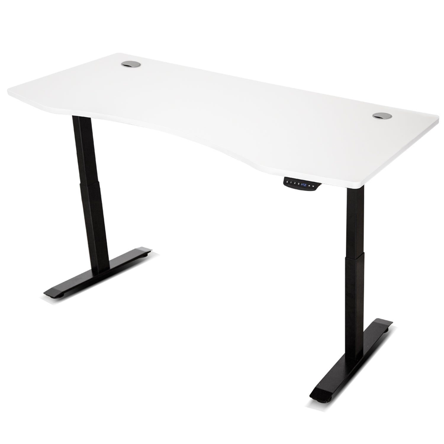 ErgoDesk AUTO 180cm Automatic Standing Desk White & Black