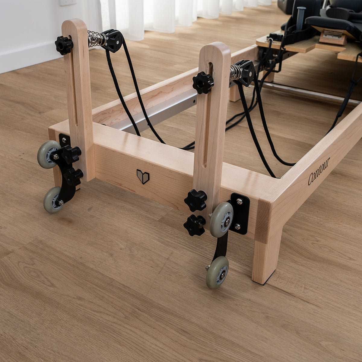 Contour 2 Folding Wooden Pilates Reformer Set with Accessories