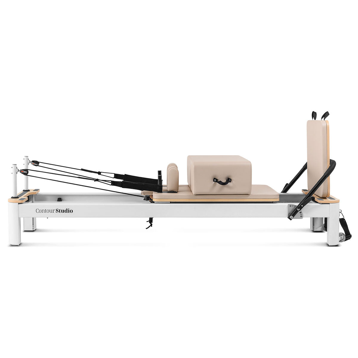 Contour Studio Commercial Pilates Reformer Bed Set Beige