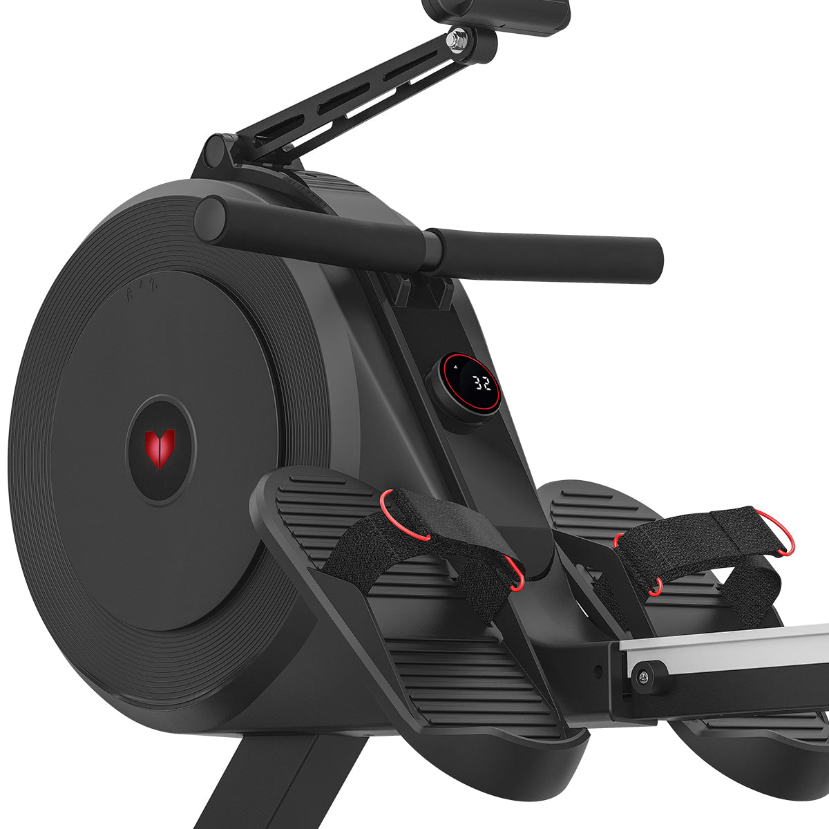 ROWER-500D Dual Air/Magnetic Rowing Machine 32-Level Resistance