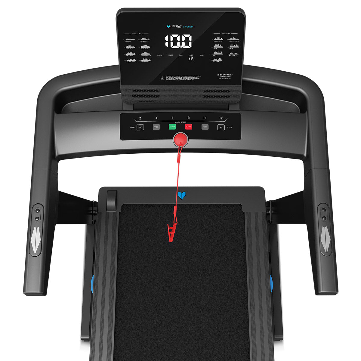 Adjustable Incline Treadmill w/LCD Display & Programs - Lifespan Fitness